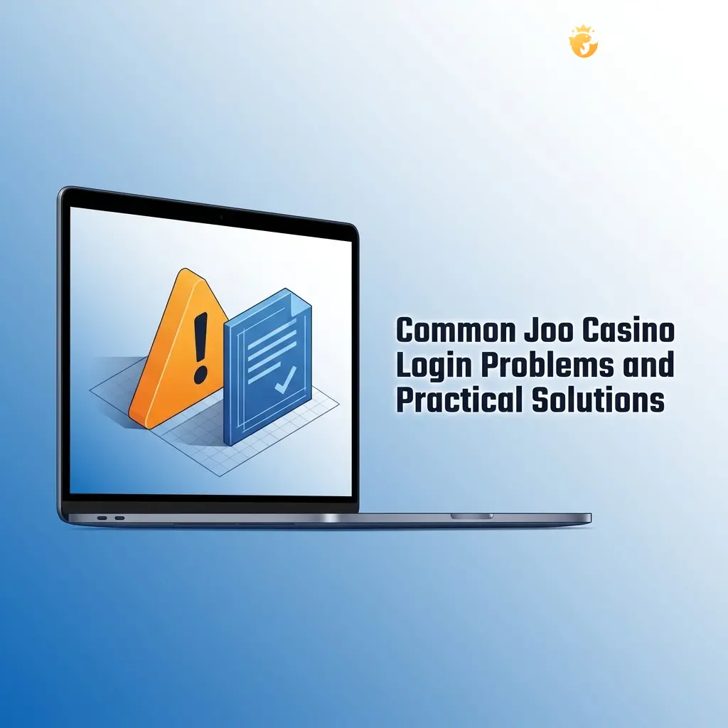 Joo Casino login screen displaying common account access problems and step-by-step solutions for Australian players