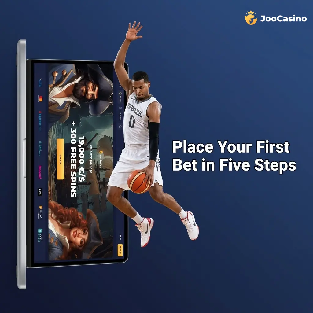 Step-by-step guide to placing your first sports bet on Joo Casino in five easy steps