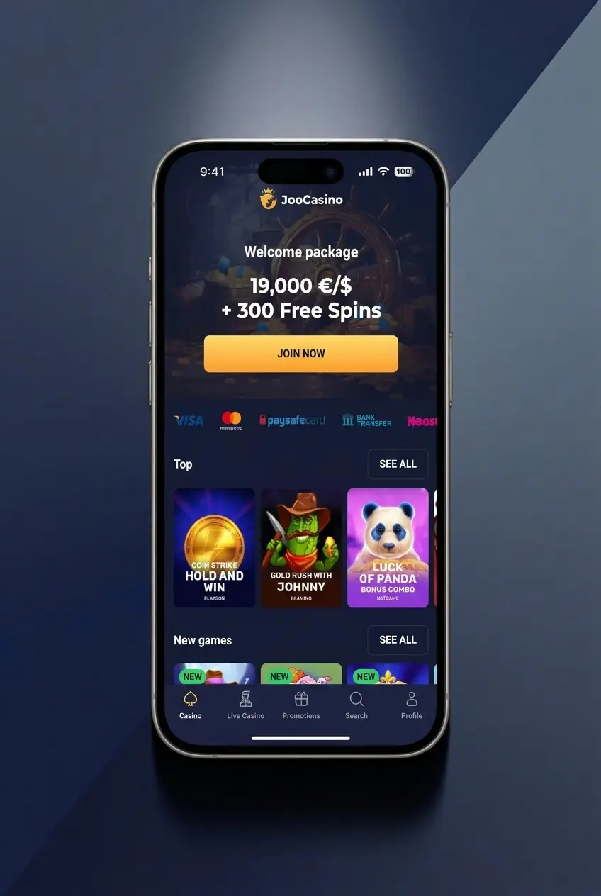 Joo Casino sign up form showing registration steps including email, password, and Google account options for Australian players