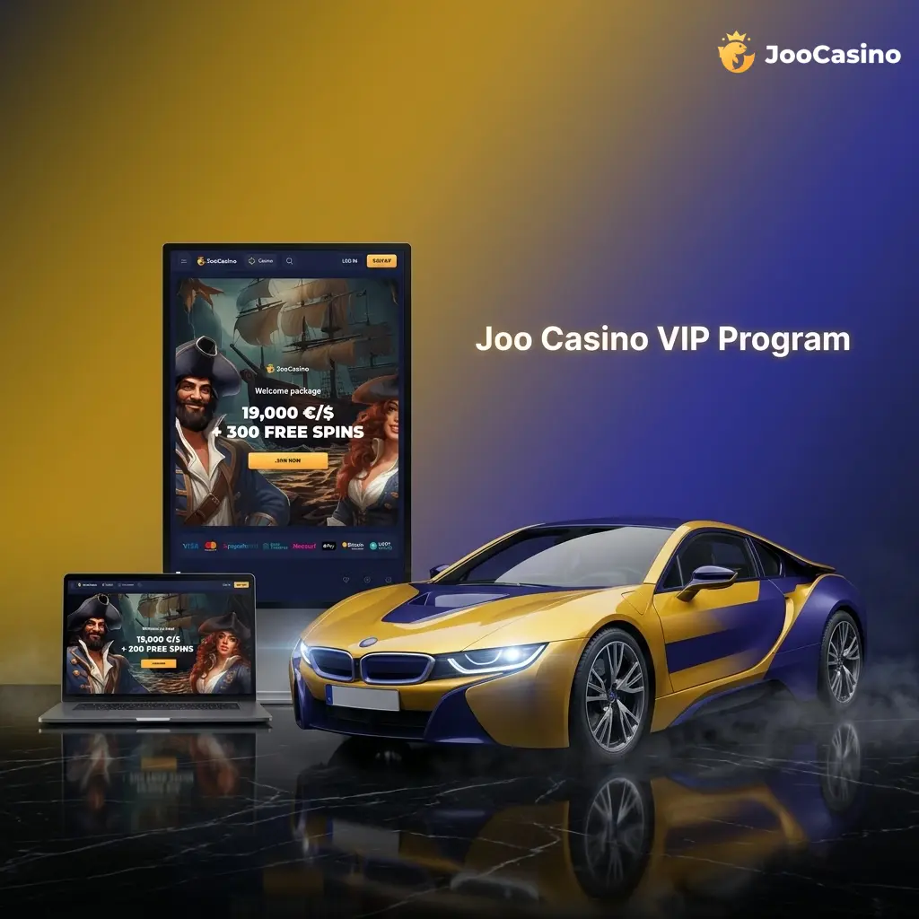 Joo Casino VIP loyalty program tiers showing comp points, personal manager perks, and exclusive reload bonuses for players