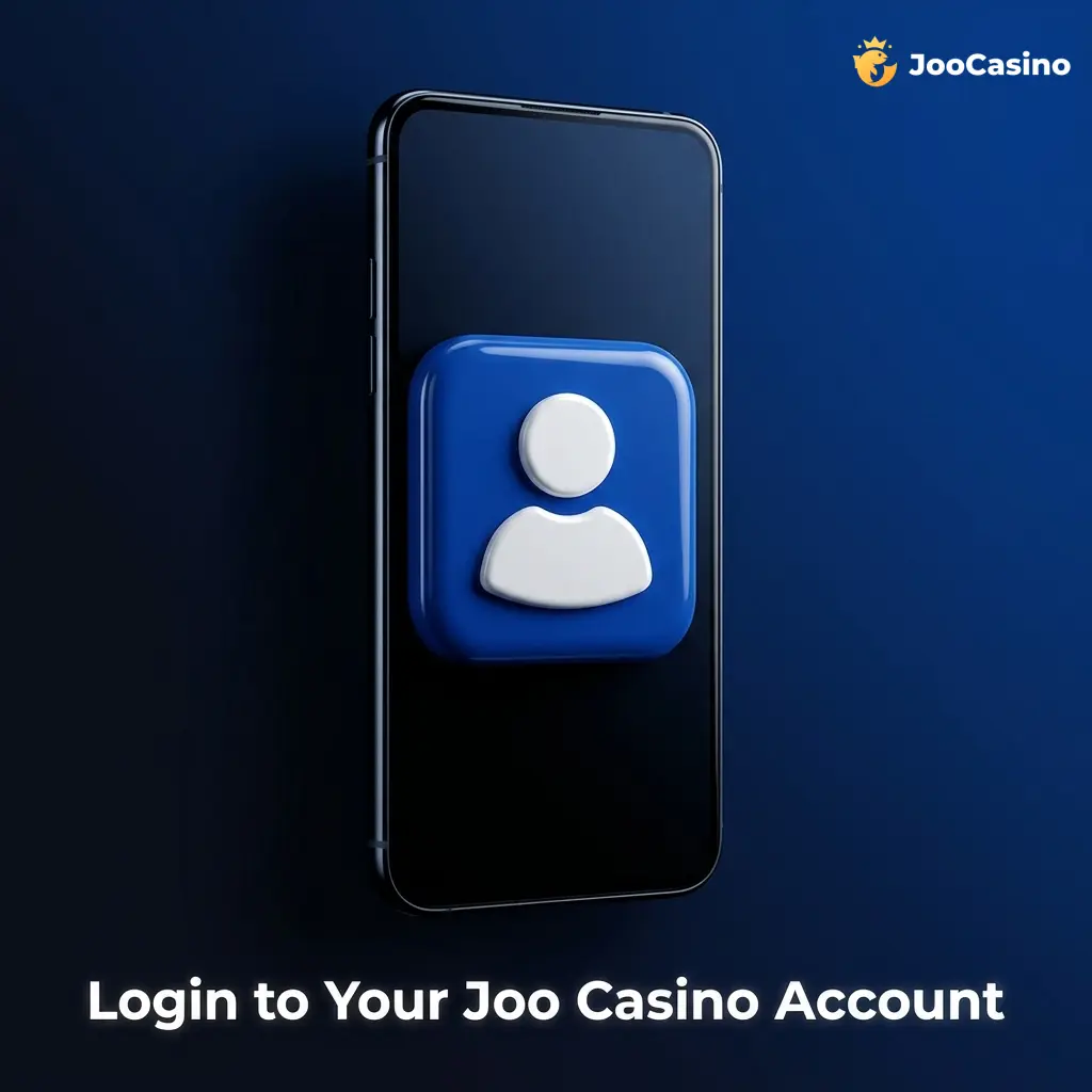 Joo Casino login page showing step-by-step sign-in process with email, password, and 2FA authentication fields