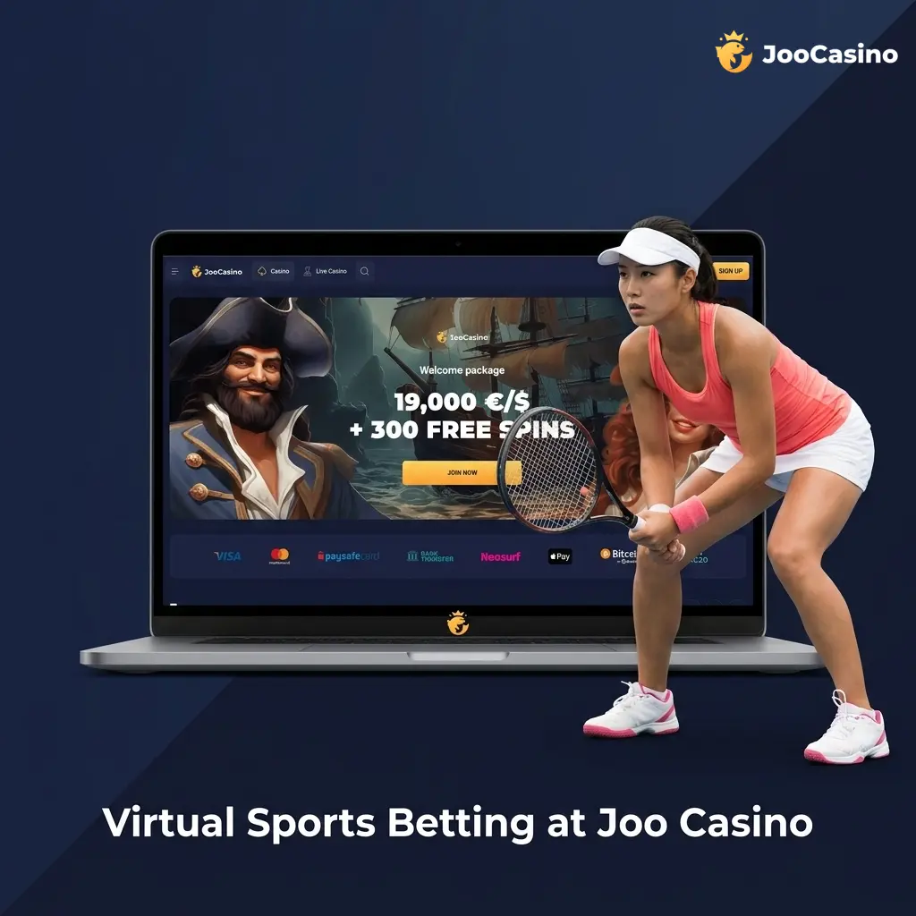 Joo Casino virtual sports betting options including football, horse racing, greyhound racing and basketball available 24/7